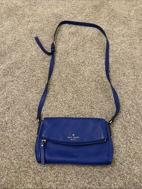 Kate Spade New York Cobble Hill Mini Carson Leather Bag bright lapis blue